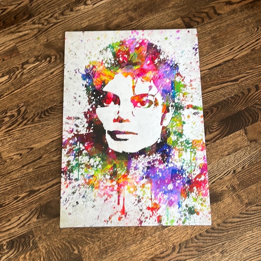Rainbow splatter Micheal Jackson picture